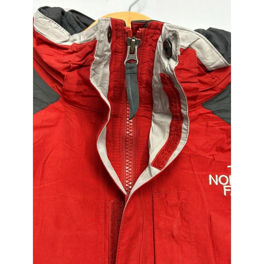 The North Face‎ Hyvent Parka Jacket Mens Red Black Full Zip Waterproof Outdoor L